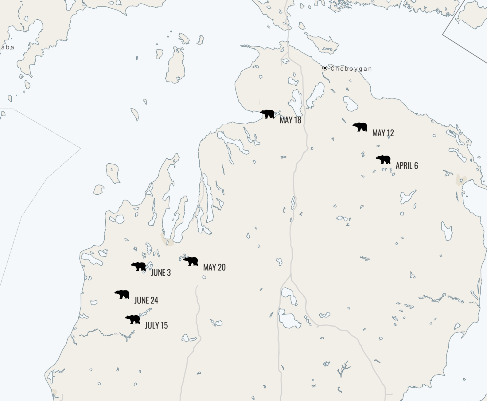 Bear Tracks Map Sep 14 2021